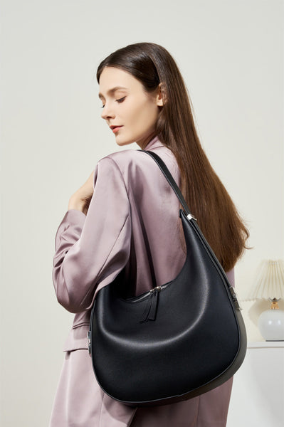 DEEPKEE original nubuck handmade full-grain genuine leather cowhide bag Handmade Leather Simple Style Underarm Bag #2782