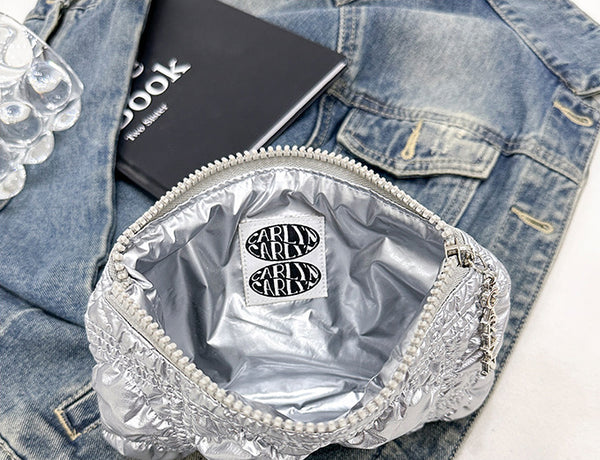 DEEPKEE original nubuck handmade full-grain genuine leather cowhide bag Embroidered Thread Lattice Coin Purse #5807