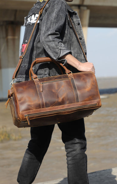 DEEPKEE original nubuck handmade full-grain genuine leather cowhide bag 1234567890