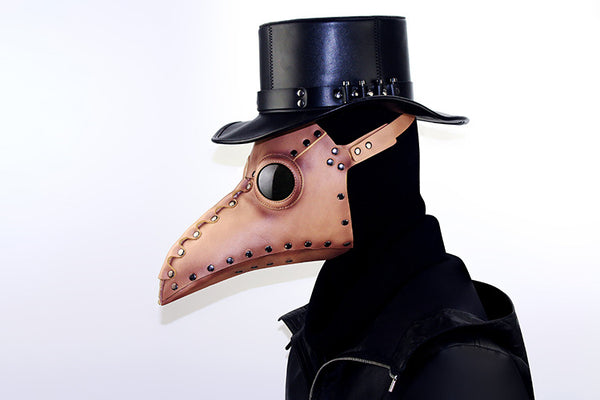 DEEPKEE original nubuck handmade full-grain genuine leather cowhide bag Deepkee Steampunk Medieval Plague Beak Mask #HG65005