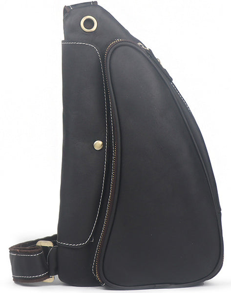 DEEPKEE original nubuck handmade full-grain genuine leather cowhide bag Theodoric Sports shoulder bag No.J090