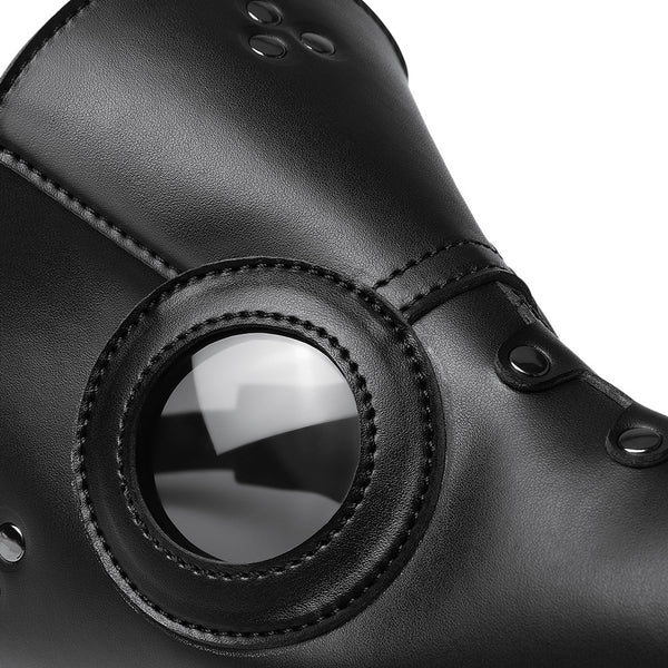 DEEPKEE original nubuck handmade full-grain genuine leather cowhide bag Gothic Plague Doctor Crow Mask Props Cosplay Steampunk Raven Costume #FPBM062
