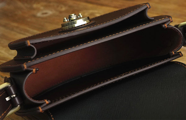 DEEPKEE original nubuck handmade full-grain genuine leather cowhide bag Colorful Saddle Bag DIY Leather Bag Kit Handmade ™ No. NYK174