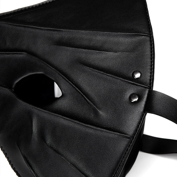 DEEPKEE original nubuck handmade full-grain genuine leather cowhide bag Deepkee Halloween Mask #FPBM002