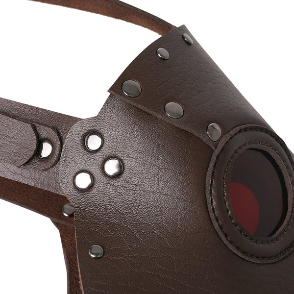 DEEPKEE original nubuck handmade full-grain genuine leather cowhide bag Deepkee Plague Doctor Bird Mask Headgear Novelty Masks #FPBM080