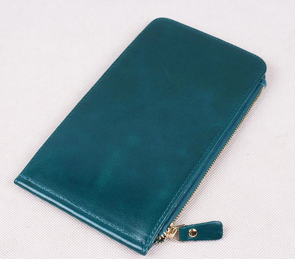 DEEPKEE original nubuck handmade full-grain genuine leather cowhide bag Oil Wax Leather Cowhide Ultra Clutch No.3045