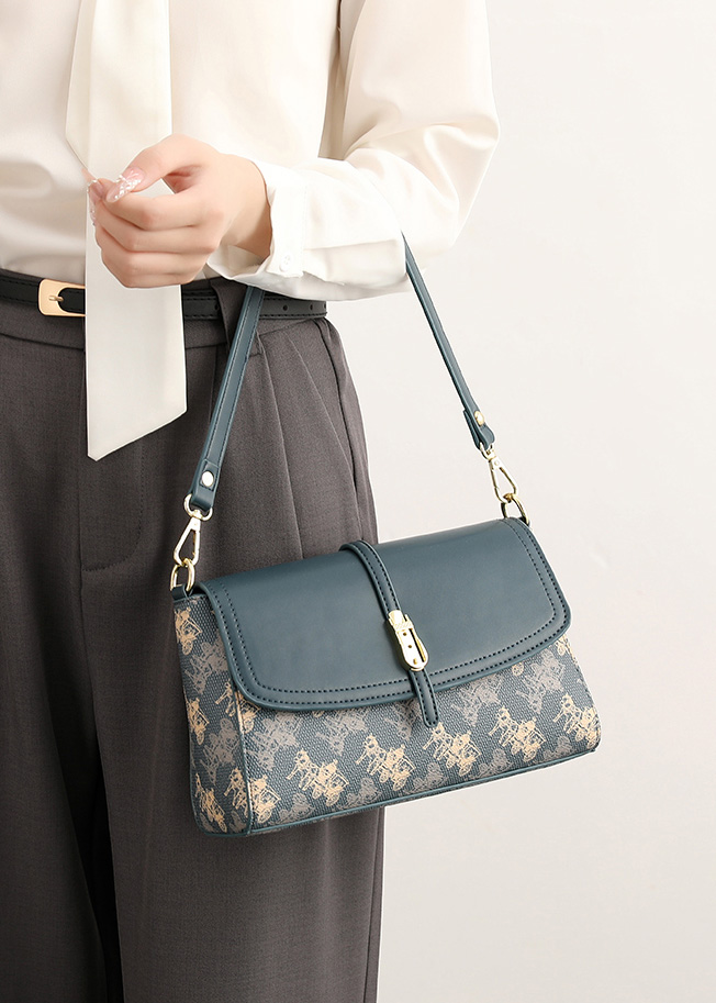 DEEPKEE original nubuck handmade full-grain genuine leather cowhide bagdeepkee-復古高級感單肩腋下包 7383號