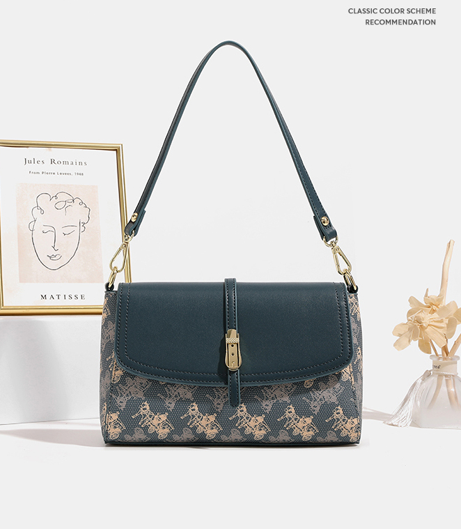 DEEPKEE original nubuck handmade full-grain genuine leather cowhide bagdeepkee-復古高級感單肩腋下包 7383號