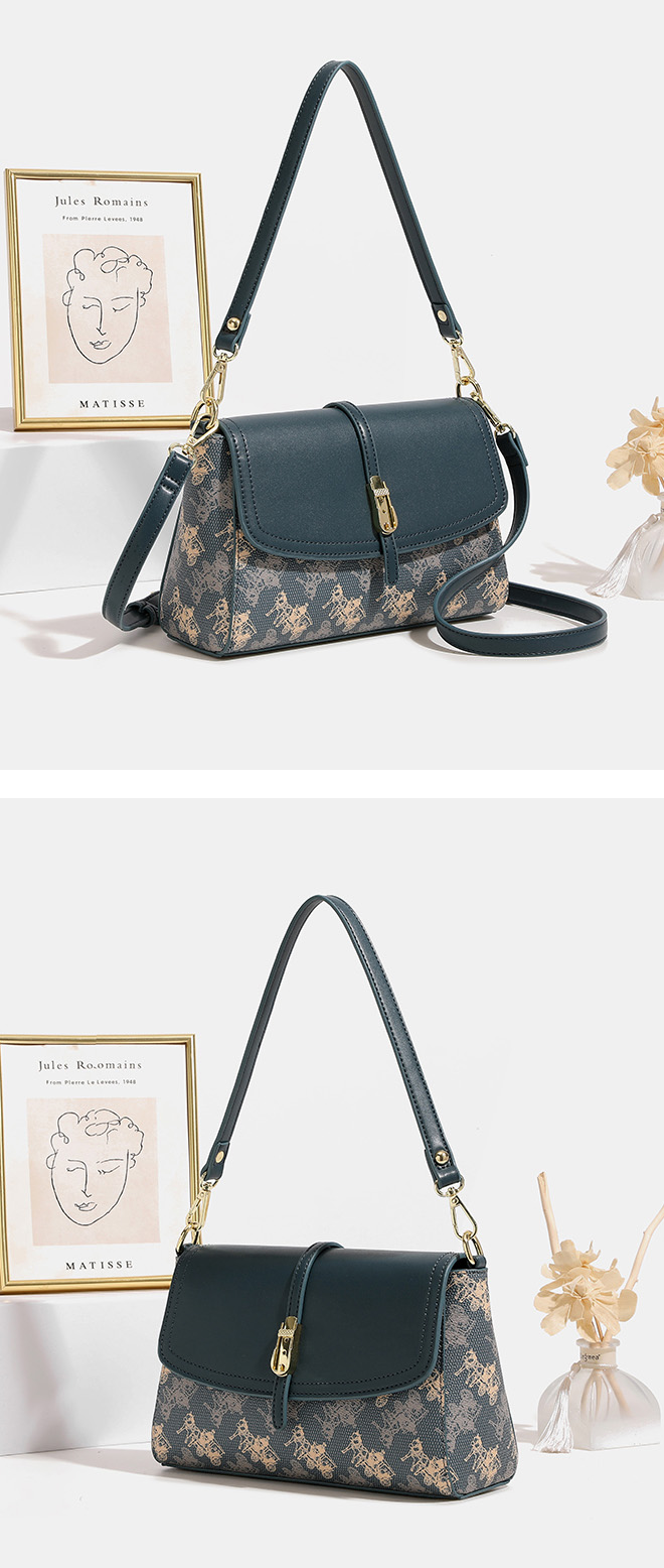 DEEPKEE original nubuck handmade full-grain genuine leather cowhide bagdeepkee-復古高級感單肩腋下包 7383號