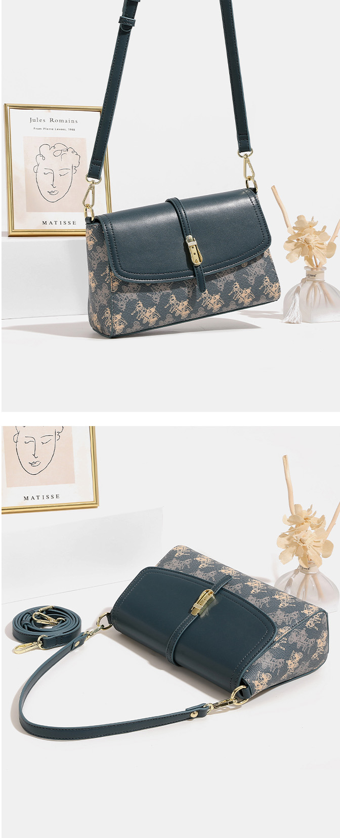 DEEPKEE original nubuck handmade full-grain genuine leather cowhide bagdeepkee-復古高級感單肩腋下包 7383號