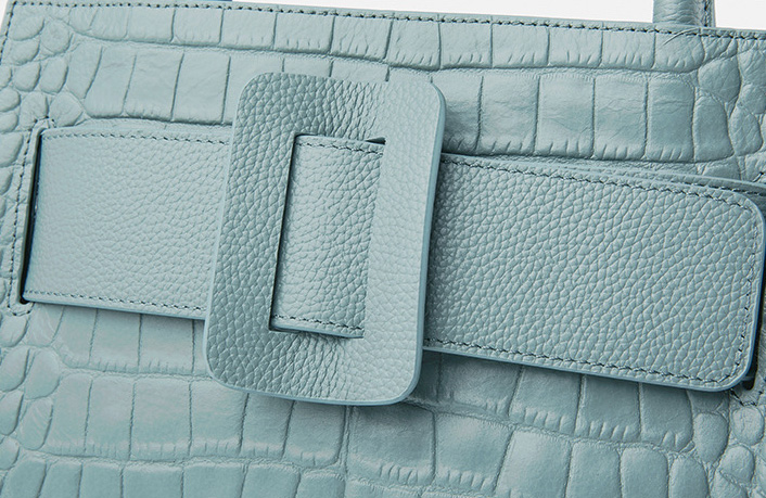 DEEPKEE original nubuck handmade full-grain genuine leather cowhide bag DEEPKEE-鱷魚紋 6111-D號