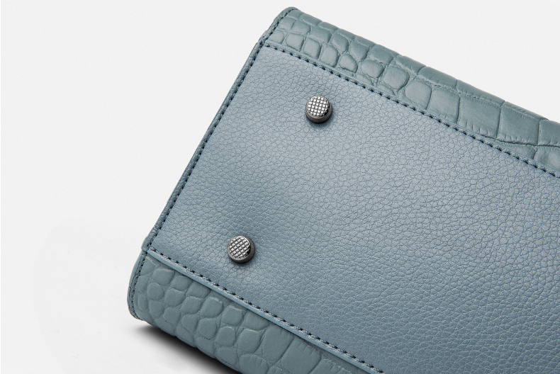 DEEPKEE original nubuck handmade full-grain genuine leather cowhide bag DEEPKEE-鱷魚紋 6111-D號