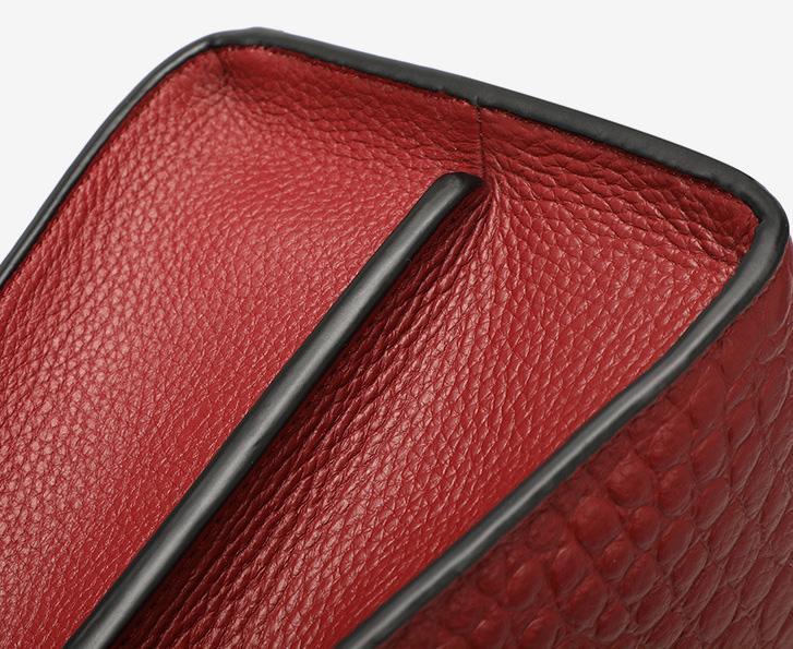 DEEPKEE original nubuck handmade full-grain genuine leather cowhide bag DEEPKEE-大氣格紋手提包 688#號