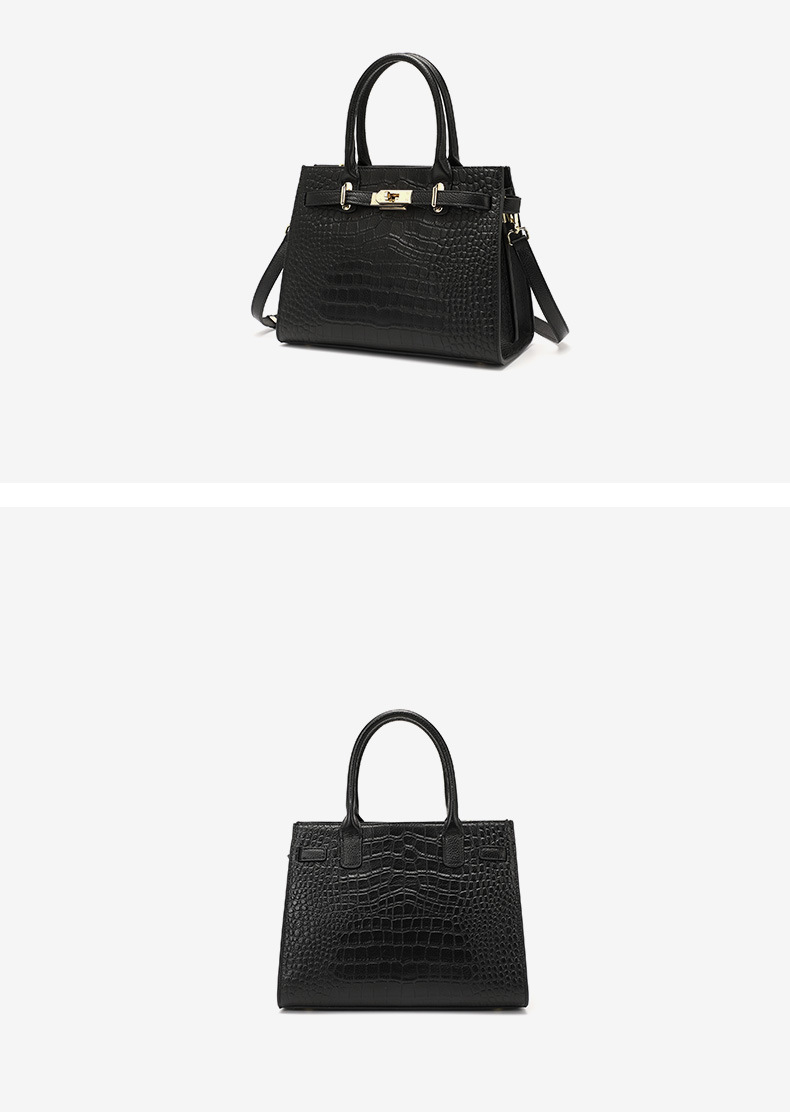 DEEPKEE original nubuck handmade full-grain genuine leather cowhide bag DEEPKEE-大氣格紋手提包 688#號