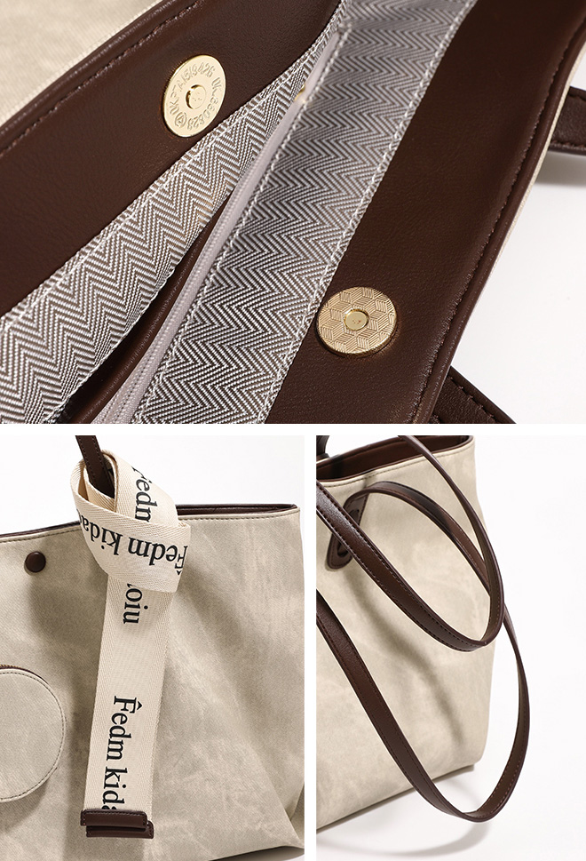 DEEPKEE original nubuck handmade full-grain genuine leather cowhide bagdeepkee-時尚質感托特包 7080號