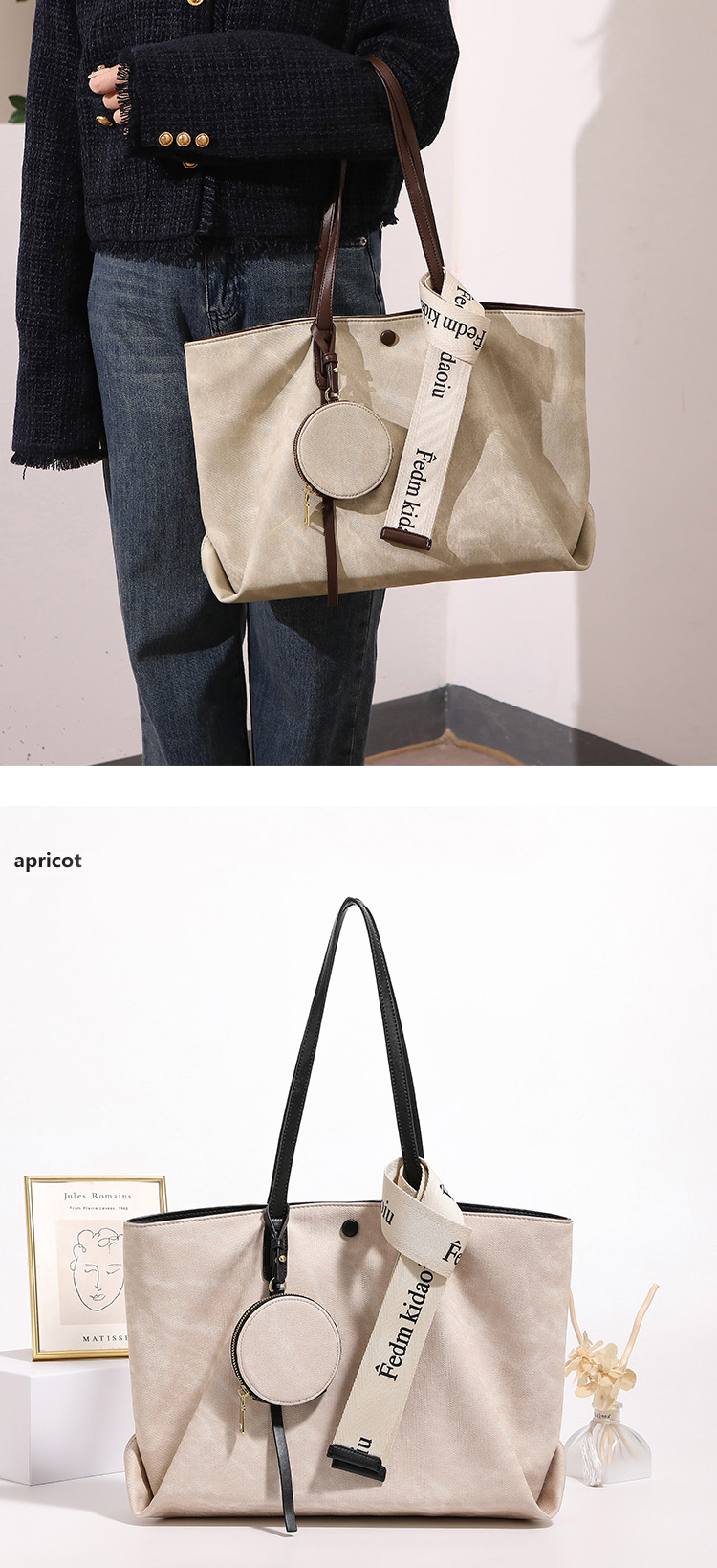 DEEPKEE original nubuck handmade full-grain genuine leather cowhide bagdeepkee-時尚質感托特包 7080號