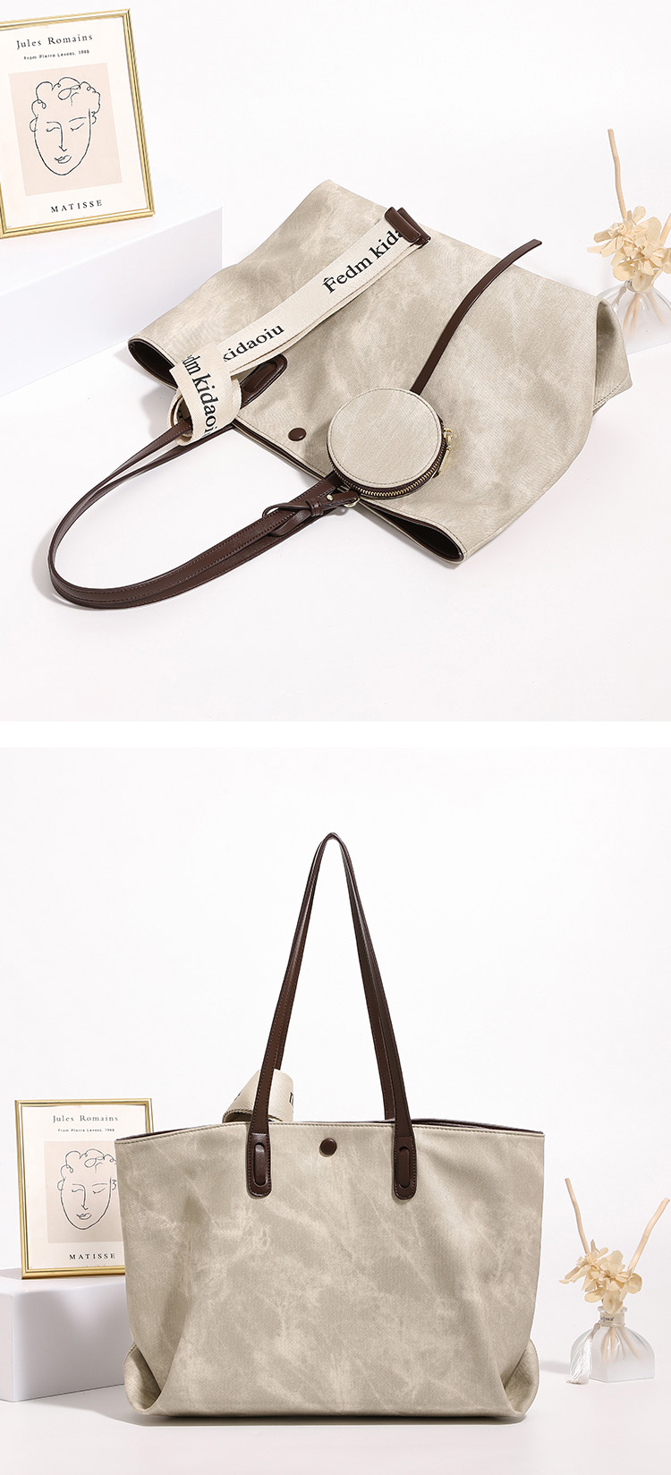 DEEPKEE original nubuck handmade full-grain genuine leather cowhide bagdeepkee-時尚質感托特包 7080號