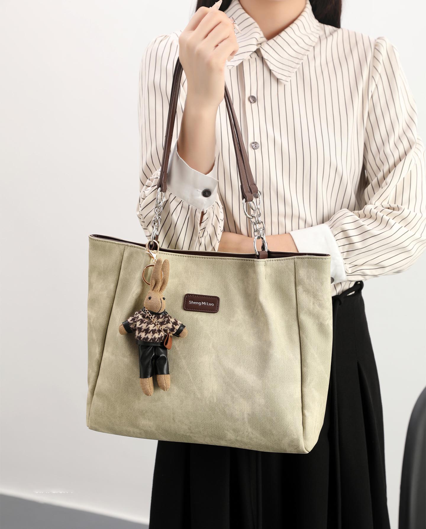 DEEPKEE original nubuck handmade full-grain genuine leather cowhide bag DEEPKEE-大容量包包女 7235號