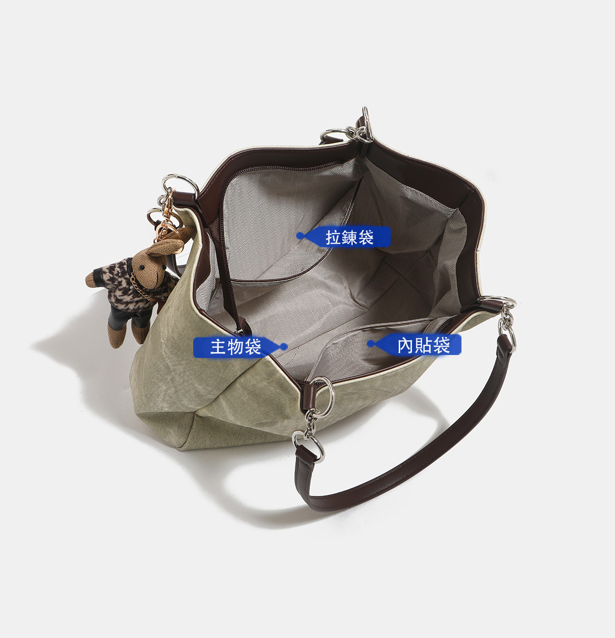 DEEPKEE original nubuck handmade full-grain genuine leather cowhide bagDEEPKEE-大容量包包女 7235號