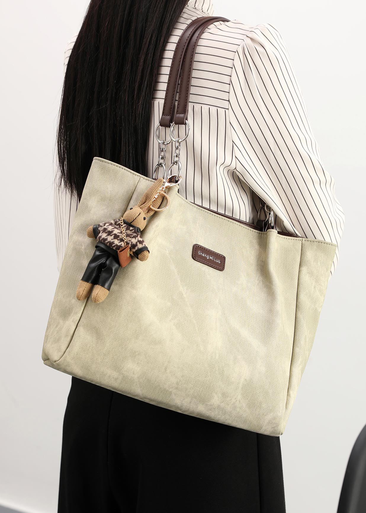 DEEPKEE original nubuck handmade full-grain genuine leather cowhide bagDEEPKEE-大容量包包女 7235號