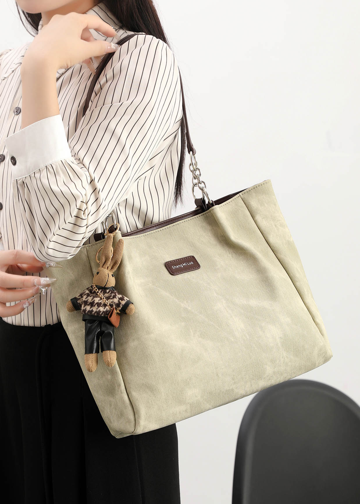 DEEPKEE original nubuck handmade full-grain genuine leather cowhide bagDEEPKEE-大容量包包女 7235號