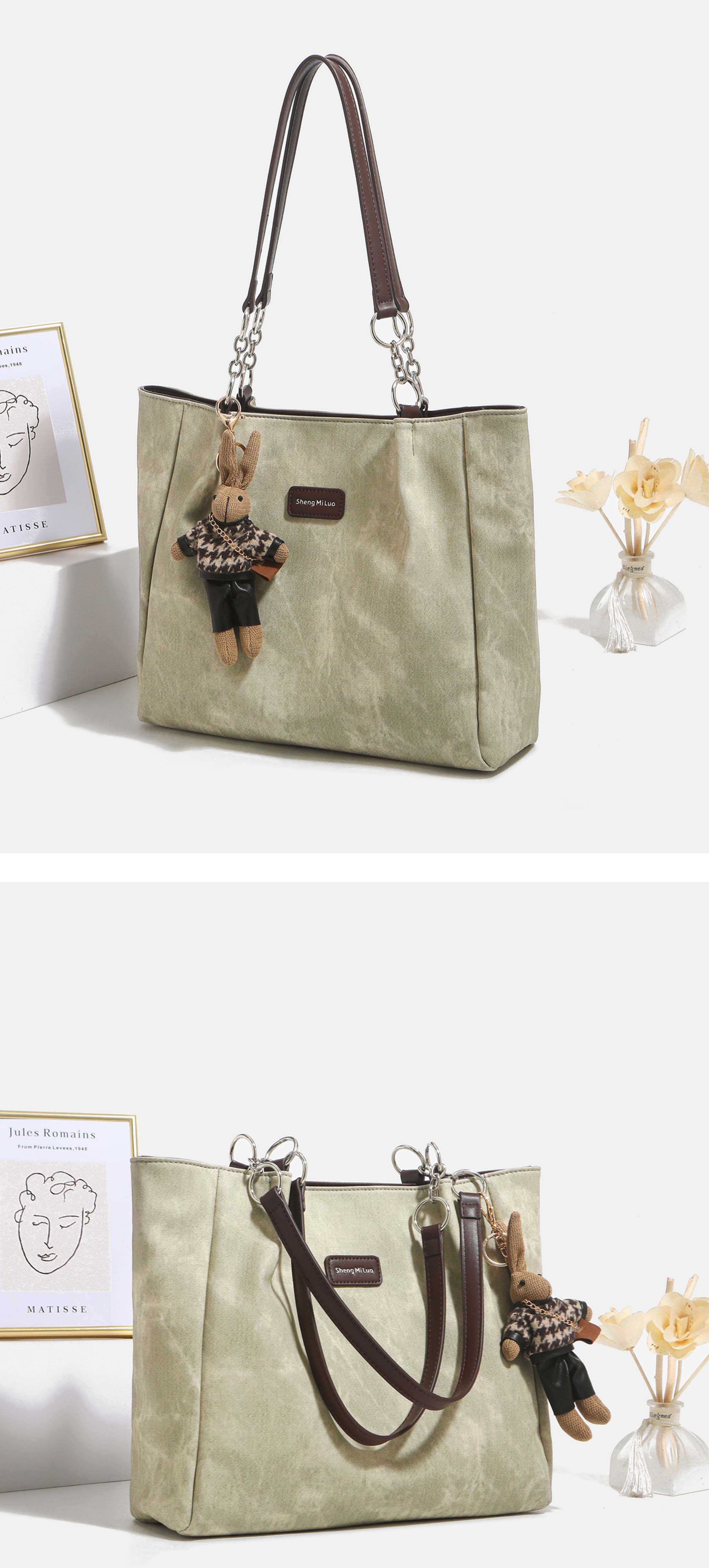 DEEPKEE original nubuck handmade full-grain genuine leather cowhide bagDEEPKEE-大容量包包女 7235號