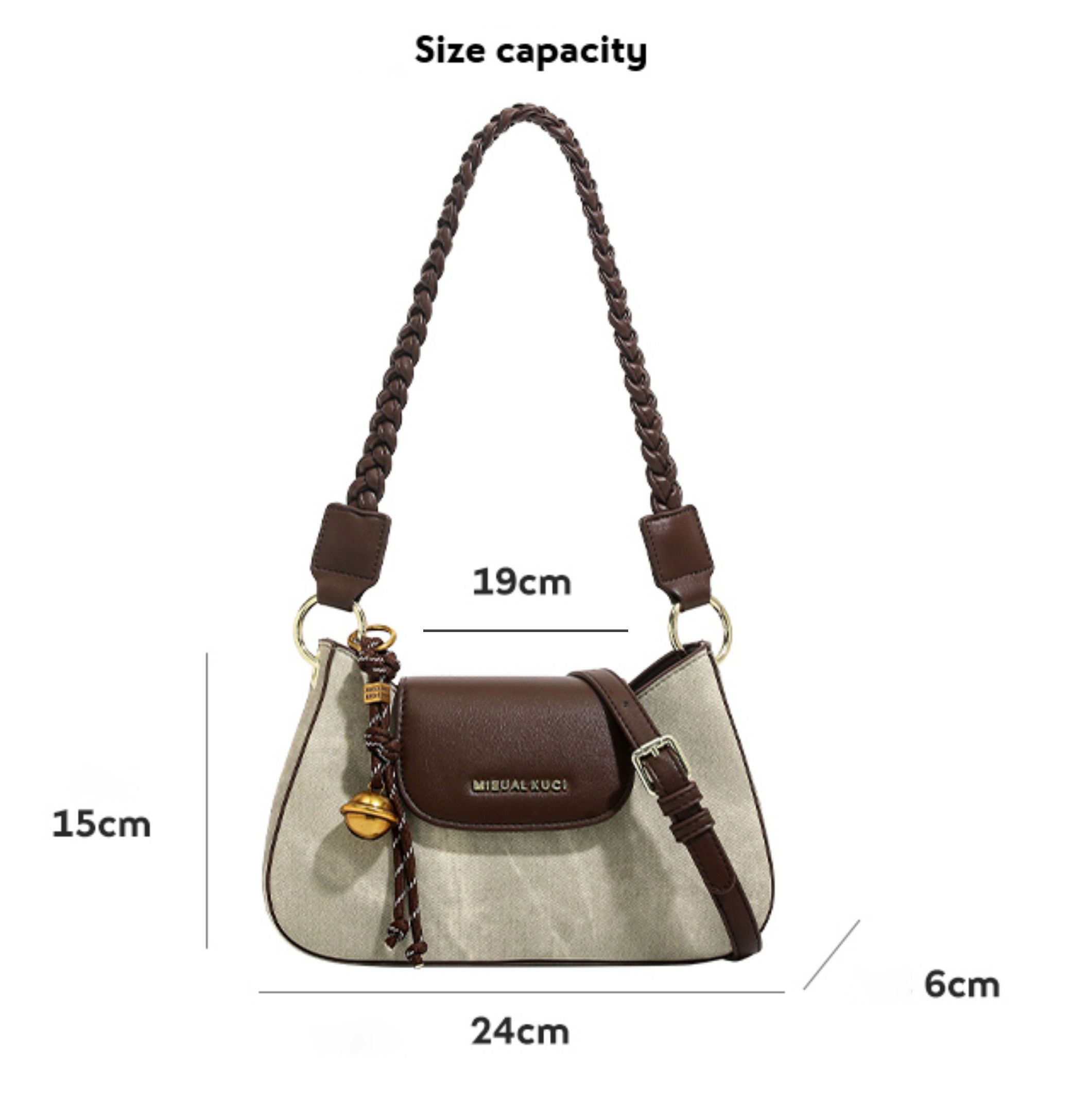 DEEPKEE original nubuck handmade full-grain genuine leather cowhide bagdeepkee-輕奢小眾設計感腋下包7527號