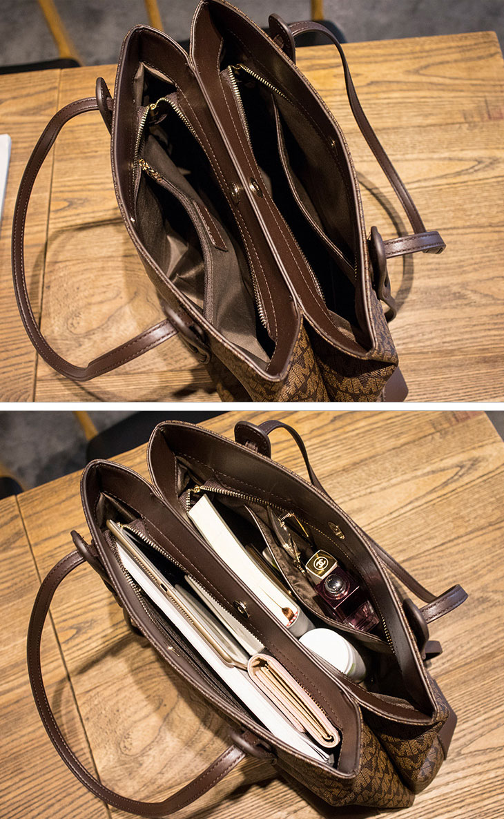 DEEPKEE original nubuck handmade full-grain genuine leather cowhide bag DEEPKEE-簡約真皮手提包 802號