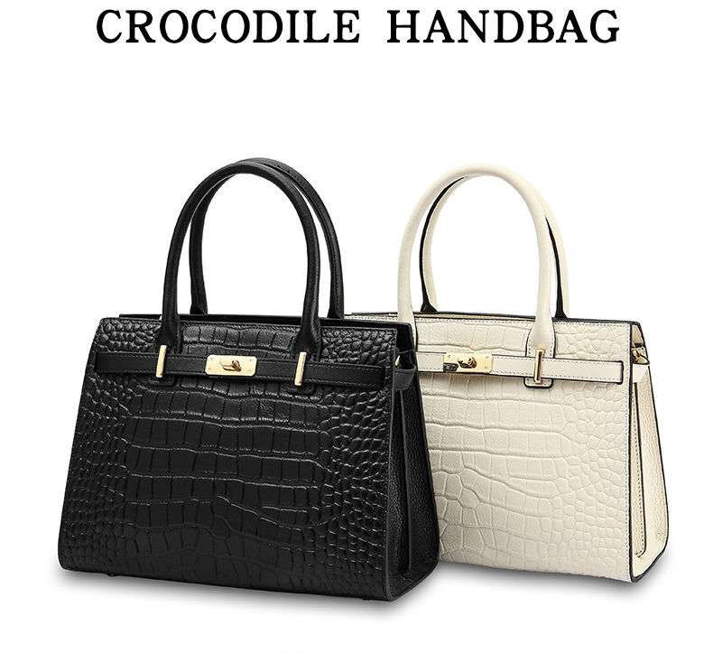 DEEPKEE original nubuck handmade full-grain genuine leather cowhide bag DEEPKEE-大氣格紋手提包 688#號