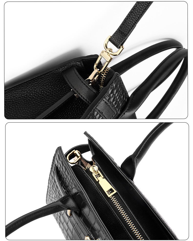 DEEPKEE original nubuck handmade full-grain genuine leather cowhide bag DEEPKEE-大氣格紋手提包 688#號