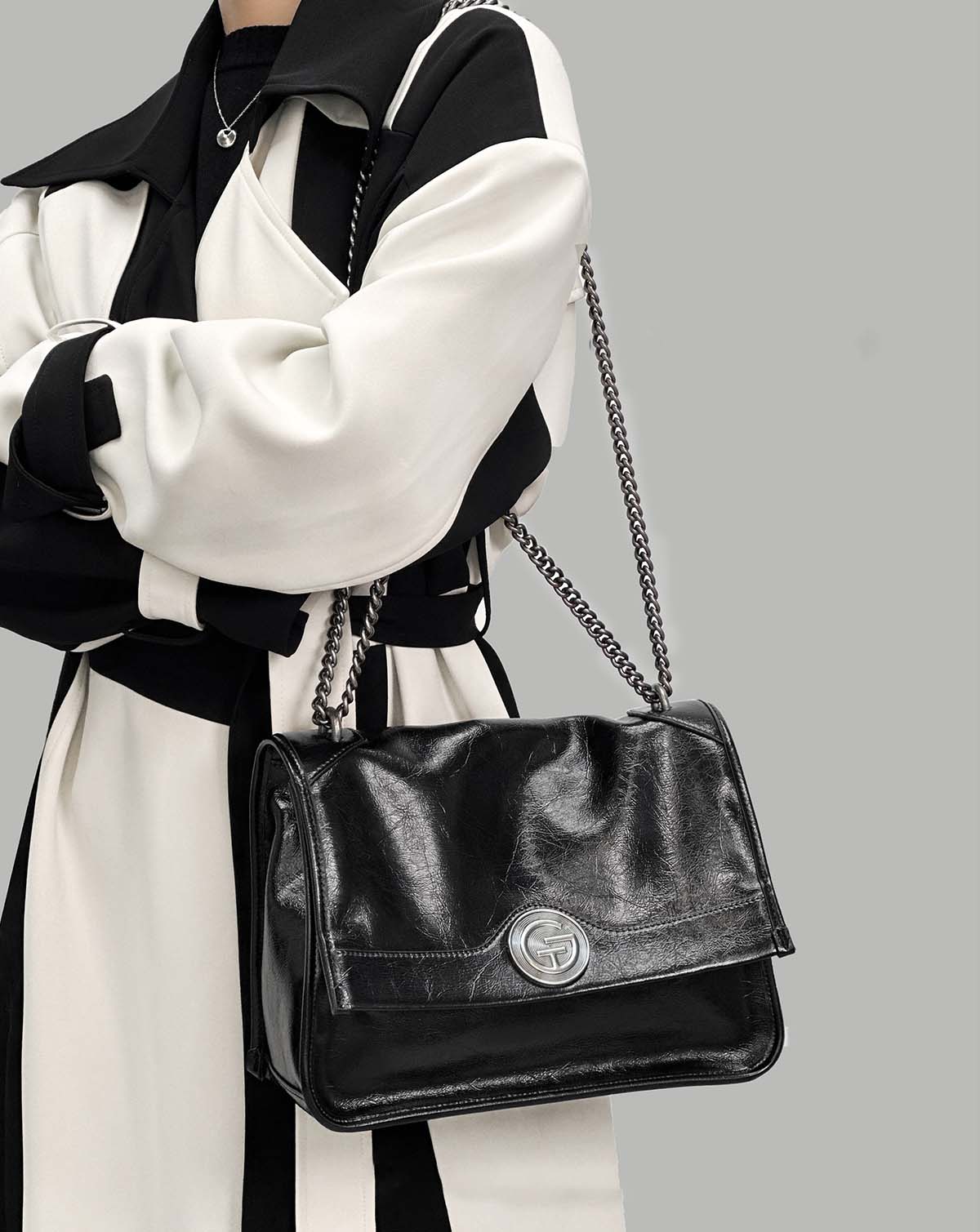 DEEPKEE original nubuck handmade full-grain genuine leather cowhide bag 時尚牛皮流浪包A265-1號