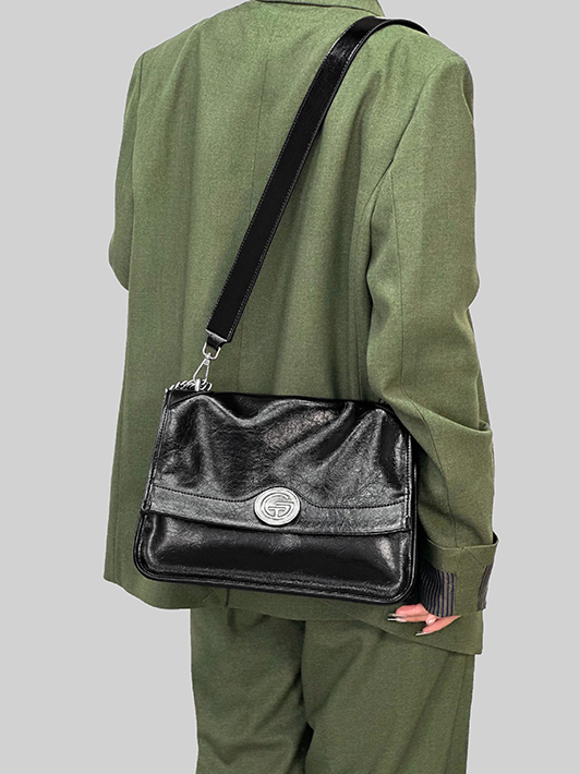 DEEPKEE original nubuck handmade full-grain genuine leather cowhide bag 時尚牛皮流浪包A265-1號