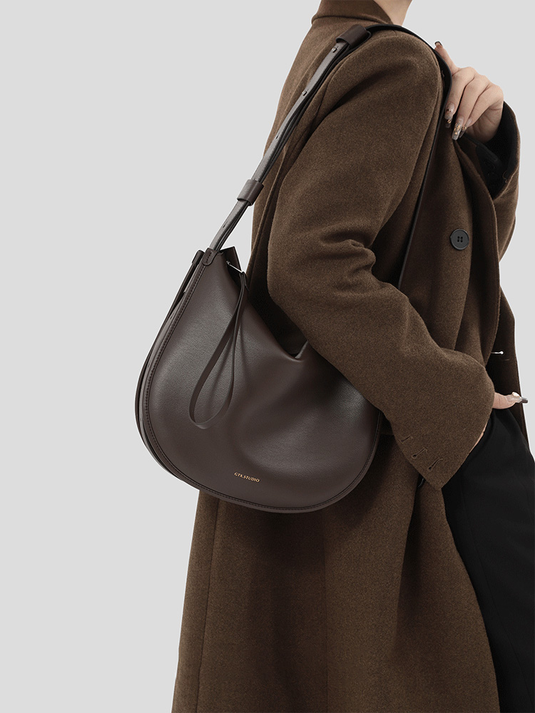 DEEPKEE original nubuck handmade full-grain genuine leather cowhide bag 馬鞍包A304號