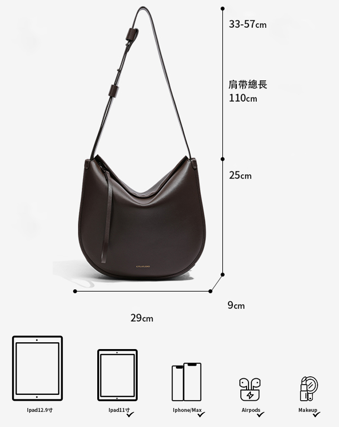 DEEPKEE original nubuck handmade full-grain genuine leather cowhide bag 馬鞍包A304號