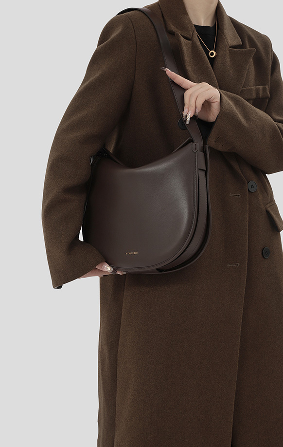 DEEPKEE original nubuck handmade full-grain genuine leather cowhide bag 馬鞍包A304號