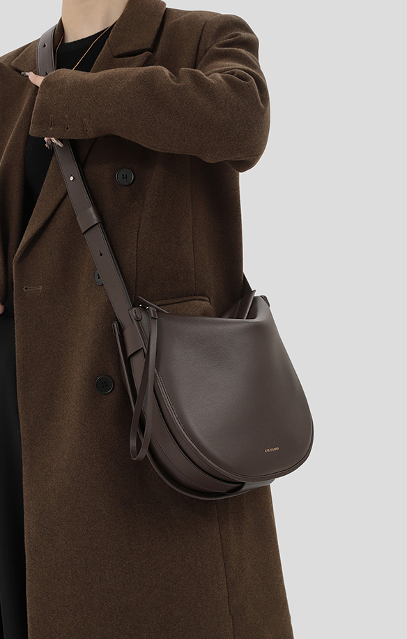 DEEPKEE original nubuck handmade full-grain genuine leather cowhide bag 馬鞍包A304號