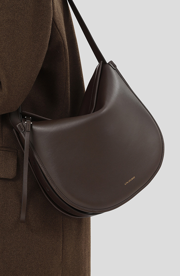 DEEPKEE original nubuck handmade full-grain genuine leather cowhide bag 馬鞍包A304號