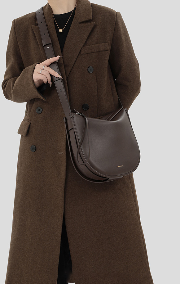 DEEPKEE original nubuck handmade full-grain genuine leather cowhide bag 馬鞍包A304號