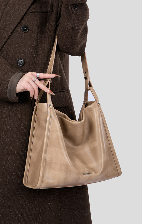 DEEPKEE original nubuck handmade full-grain genuine leather cowhide bag 真皮軟皮肩包A307-1號