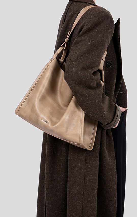 DEEPKEE original nubuck handmade full-grain genuine leather cowhide bag 真皮軟皮肩包A307-1號