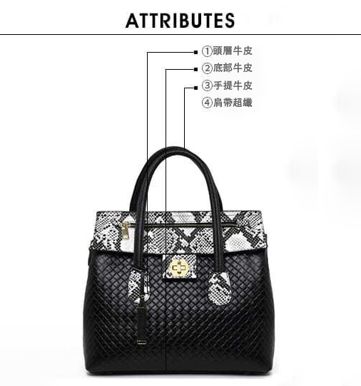 DEEPKEE original nubuck handmade full-grain genuine leather cowhide bag DEEPKEE-時尚皮革手提包 E0073號