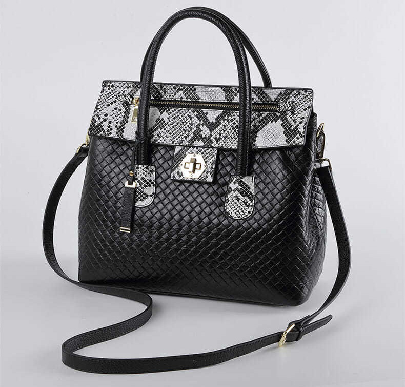 DEEPKEE original nubuck handmade full-grain genuine leather cowhide bag DEEPKEE-時尚皮革手提包 E0073號