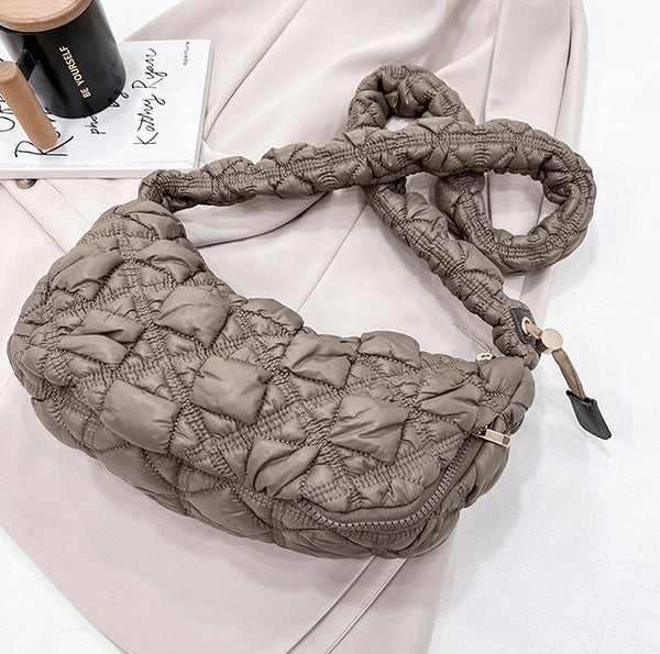 DEEPKEE original nubuck handmade full-grain genuine leather cowhide bag Gnocchi Bag Cross-Body Cozy Bag 雲朵包 WXQ-2