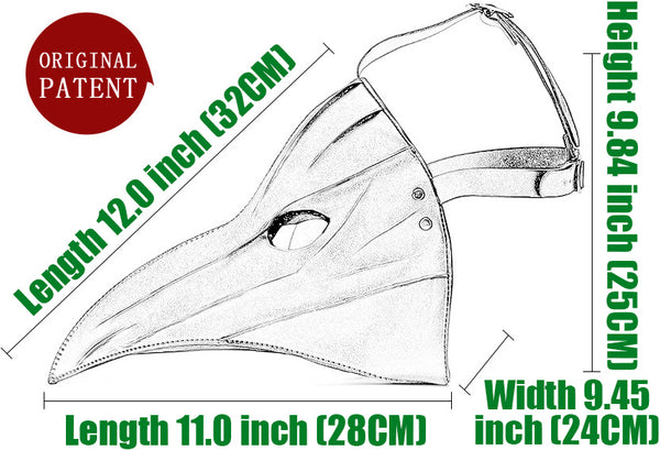 DEEPKEE original nubuck handmade full-grain genuine leather cowhide bag Deepkee Halloween Mask #FPBM002