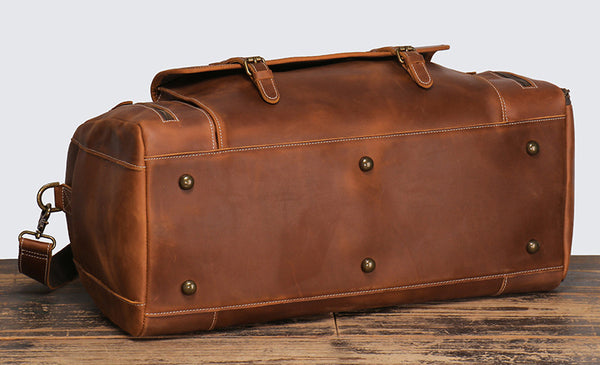 DEEPKEE original nubuck handmade full-grain genuine leather cowhide bag DEEPKEE HANDMADE | ADOLF LEATHER DUFFLE No.1188-1