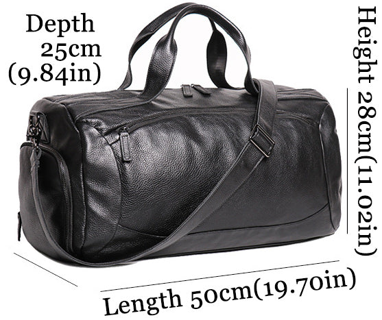DEEPKEE original nubuck handmade full-grain genuine leather cowhide bag DEEPKEE LEATHER | Lance WEEKEND BAG No.1109