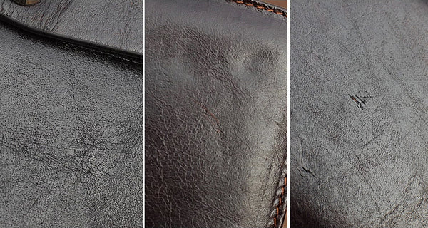 DEEPKEE original nubuck handmade full-grain genuine leather cowhide bag Cool Brown Black Coffee Leather Clutch Bag Purse Business Handbag #8185