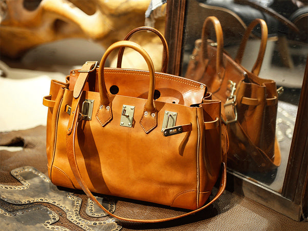 DEEPKEE original nubuck handmade full-grain genuine leather cowhide bag Deepkee Women Handbags Top Handle Satchel Purse Shoulder Bag #30073