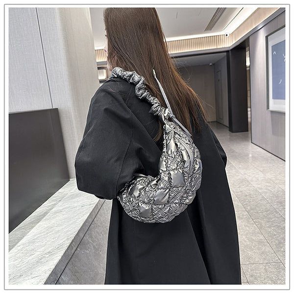 DEEPKEE original nubuck handmade full-grain genuine leather cowhide bag Gnocchi Bag Cross-Body Cozy Bag 雲朵包 WXQ-2