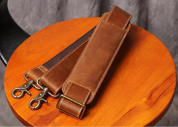 DEEPKEE original nubuck handmade full-grain genuine leather cowhide bag DEEPKEE LEATHER | Kenneth Genuine Leather Cross Duffel Bag No.30020